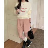 メッセージ刺繍ニットプルオーバー トップス ニット | kirakiraShop | 詳細画像3