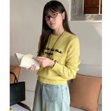 ラウンドネックメッセージニットトップス トップス ニット | kirakiraShop | 詳細画像12
