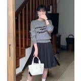 ラウンドネックメッセージニットトップス トップス ニット | kirakiraShop | 詳細画像4