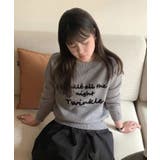 ラウンドネックメッセージニットトップス トップス ニット | kirakiraShop | 詳細画像5