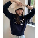 ラウンドネックメッセージニットトップス トップス ニット | kirakiraShop | 詳細画像7