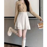 ハイウエストニットティアードミニスカート ボトムス ニットスカート | kirakiraShop | 詳細画像7