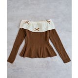 フリルカラーオフショルダーニットトップス トップス ニットソー | kirakiraShop  | 詳細画像20 