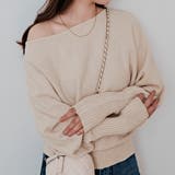 ライトベージュ | オフショルダードルマンニットトップス トップス ニット | kirakiraShop