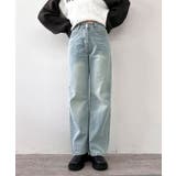 リボン刺繍ハイウエストライトブルーデニム ボトムス デニム | kirakiraShop | 詳細画像11