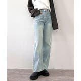 リボン刺繍ハイウエストライトブルーデニム ボトムス デニム | kirakiraShop | 詳細画像12