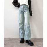 リボン刺繍ハイウエストライトブルーデニム ボトムス デニム | kirakiraShop | 詳細画像14