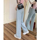 リボン刺繍ハイウエストライトブルーデニム ボトムス デニム | kirakiraShop | 詳細画像10