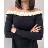 フリルショルダーショートニットトップス トップス ニット | kirakiraShop  | 詳細画像27 