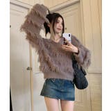 ループヤーンシャギーVネックニットトップス トップス ニット | kirakiraShop  | 詳細画像16 