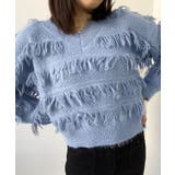 ループヤーンシャギーVネックニットトップス トップス ニット | kirakiraShop  | 詳細画像32 