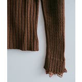 レース付きロングスリーブリブニットトップス トップス リブニット | kirakiraShop | 詳細画像18