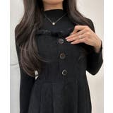 コーデュロイファー付きワンピースセットアップ ワンピースセットアップ | kirakiraShop  | 詳細画像7 