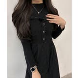 コーデュロイファー付きワンピースセットアップ ワンピースセットアップ | kirakiraShop  | 詳細画像10 