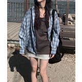 ガーゼチェックネルシャツ トップス ブラウス | kirakiraShop  | 詳細画像10 