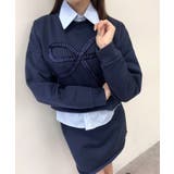 リボンスウェットミニスカートセットアップ トップス スウェットセットアップ | kirakiraShop | 詳細画像14
