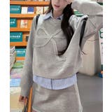 リボンスウェットミニスカートセットアップ トップス スウェットセットアップ | kirakiraShop | 詳細画像6