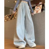 モクグレー | 微起毛スウェットワイドパンツ ボトムス ワークパンツ | kirakiraShop