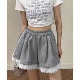 グレー | サイドラインフレアショートパンツ ボトムス パンツ | kirakiraShop