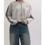 リボン刺繍トラックジャケット トップス アウター | kirakiraShop  | 詳細画像5 