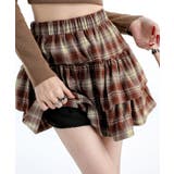 チェック柄ティアードミニスカート ミニスカート フレアスカート | kirakiraShop  | 詳細画像15 