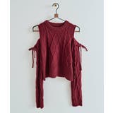 オープンショルダーリボンニットトップス トップス ニット | kirakiraShop  | 詳細画像13 