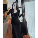 サイドドローストリングワンピース ロングワンピース マキシワンピ | kirakiraShop  | 詳細画像6 