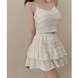 レースフリルキャミ&ミニスカートセットアップ セットアップ トップス | kirakiraShop  | 詳細画像22 