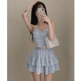 レースフリルキャミ&ミニスカートセットアップ セットアップ トップス | kirakiraShop  | 詳細画像58 