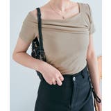 ワンショルダー半袖リブニットトップス トップス リブニット | kirakiraShop | 詳細画像28