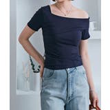 ワンショルダー半袖リブニットトップス トップス リブニット | kirakiraShop | 詳細画像32