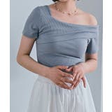 ワンショルダー半袖リブニットトップス トップス リブニット | kirakiraShop | 詳細画像51