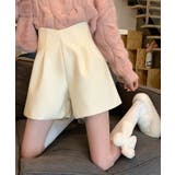 ハイウエストタックショートフレアパンツ 全2色 ボトムス | kirakiraShop | 詳細画像9