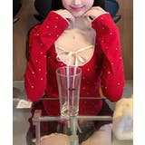 フロントリボン深Uネックトップス トップス カットソー | kirakiraShop  | 詳細画像11 