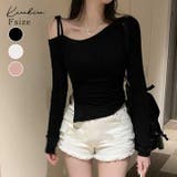 リボンストラップワンショルダートップス トップス カットソー | kirakiraShop  | 詳細画像1 