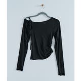 リボンストラップワンショルダートップス トップス カットソー | kirakiraShop  | 詳細画像19 