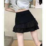 パンツ付きデニムフリルミニスカート ボトムス ミニスカート | kirakiraShop | 詳細画像4