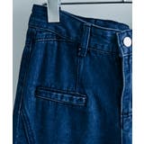 バックリボンハイウエストデニムワイドパンツ ボトムス デニムパンツ | kirakiraShop  | 詳細画像17 