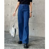 バックリボンハイウエストデニムワイドパンツ ボトムス デニムパンツ | kirakiraShop  | 詳細画像6 