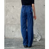 バックリボンハイウエストデニムワイドパンツ ボトムス デニムパンツ | kirakiraShop  | 詳細画像7 