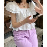 フリルティアードブラウス トップス サマー | kirakiraShop  | 詳細画像15 