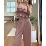 楊柳ティアードキャミ＆イージーパンツセットアップ セットアップ トップス | kirakiraShop  | 詳細画像12 