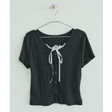 レイヤード風リボンレースTシャツ 2色 トップス | kirakiraShop  | 詳細画像15 