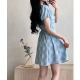 チェック柄パフスリーブミニワンピース ワンピース ミニスカート | kirakiraShop  | 詳細画像15 