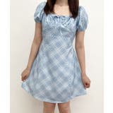 チェック柄パフスリーブミニワンピース ワンピース ミニスカート | kirakiraShop  | 詳細画像21 