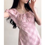 チェック柄パフスリーブミニワンピース ワンピース ミニスカート | kirakiraShop  | 詳細画像10 