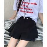 レイヤード風フレアショートパンツ ボトムス ショートパンツ | kirakiraShop  | 詳細画像5 