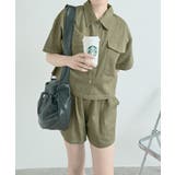 ステッチ半袖シャツジャケット+ショートパンツセットアップ セットアップ トップス | kirakiraShop | 詳細画像41