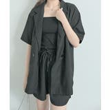 半袖ジャケット+ショートパンツセットアップ セットアップ トップス | kirakiraShop | 詳細画像2