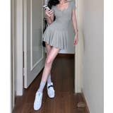 ヘンリーネックタイトミニワンピース 2色 ミニワンピース | kirakiraShop  | 詳細画像14 